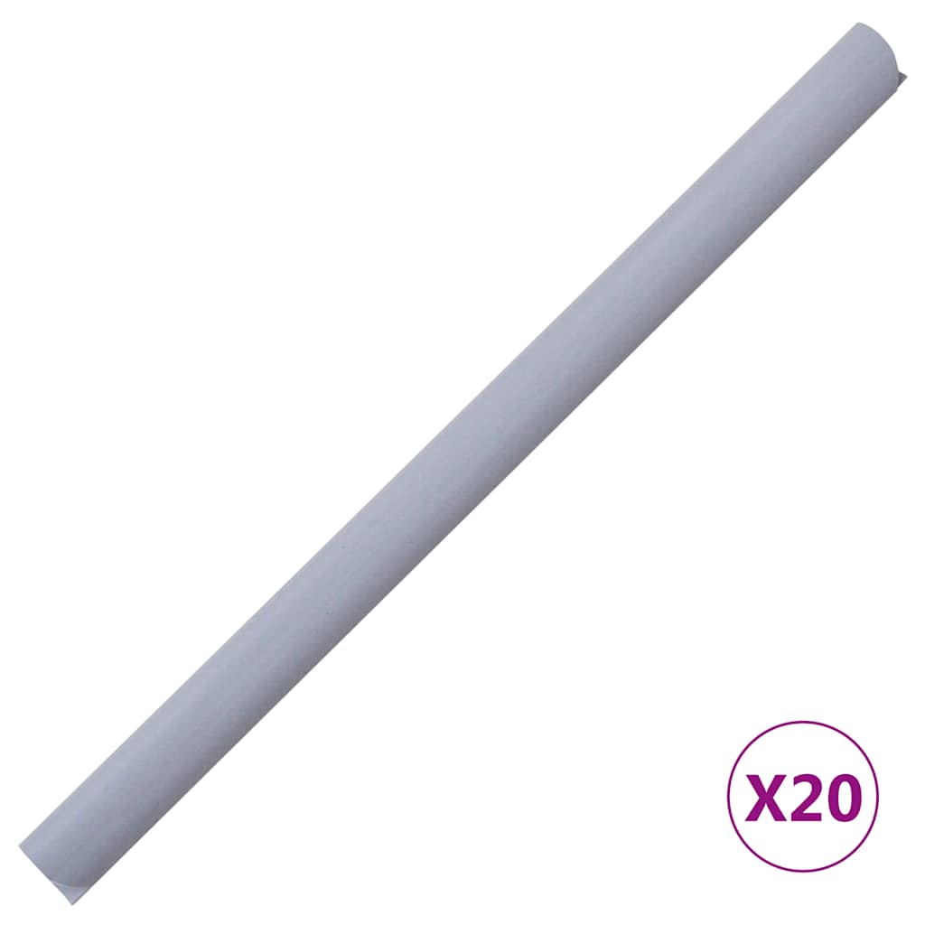 vidaXL Garten-Sichtschutz PVC 35x0,19 m Matt-Hellgrau