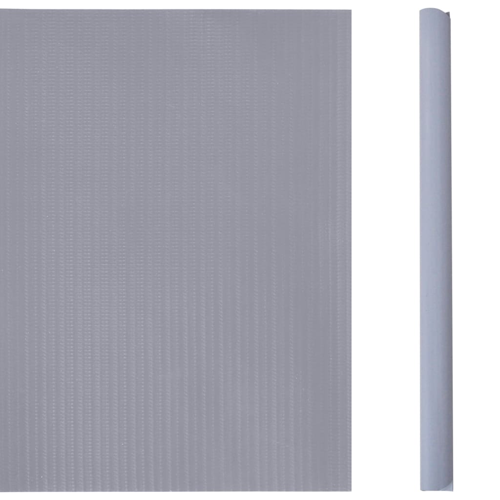 vidaXL Garten-Sichtschutz 4 Stk. PVC 35x0,19 m Matt-Hellgrau