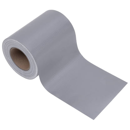 vidaXL Garten-Sichtschutz 4 Stk. PVC 35x0,19 m Matt-Hellgrau