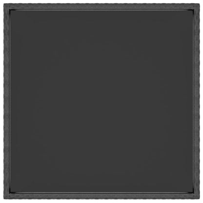 vidaXL Gartentisch Schwarz 90x90x75 cm Poly Rattan