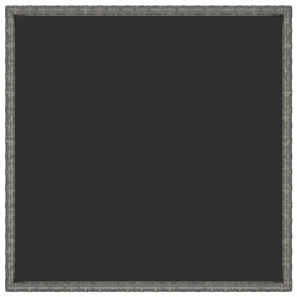 vidaXL Gartentisch Grau 90x90x75 cm Poly Rattan