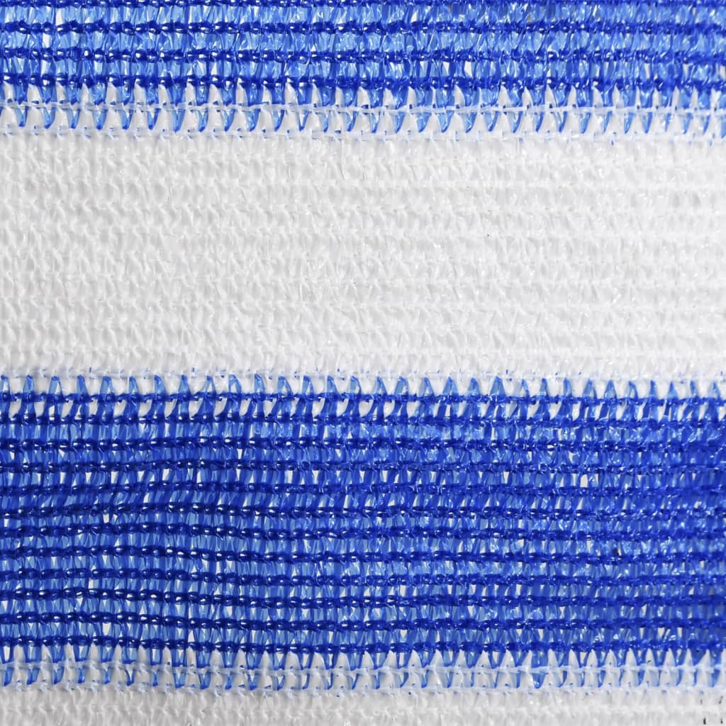 vidaXL Balkon-Sichtschutz Blau und Weiß 90x500 cm HDPE