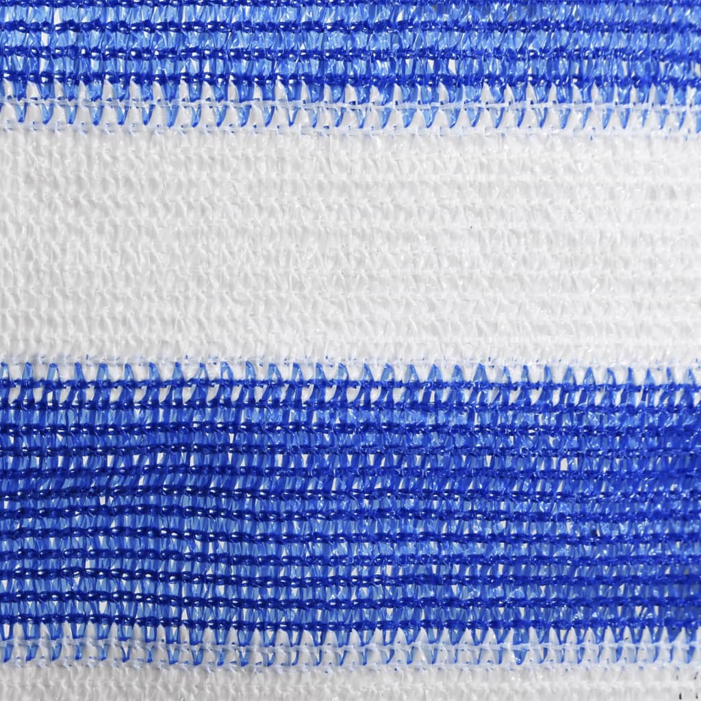 vidaXL Balkon-Sichtschutz Blau und Weiß 120x300 cm HDPE