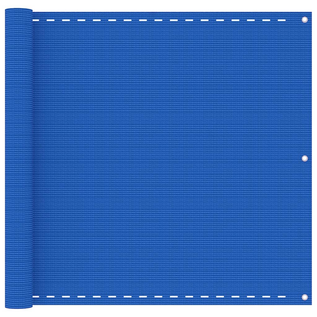 vidaXL Balkon-Sichtschutz Blau 90x600 cm HDPE
