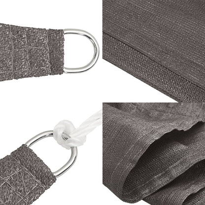 vidaXL Voile d'ombrage 160 g/m² anthracite 7x7 m HDPE