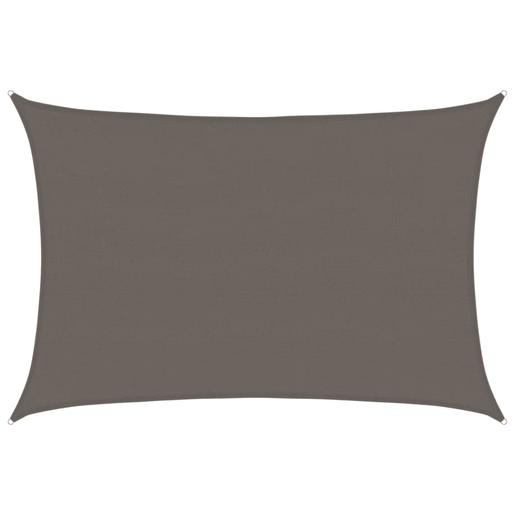 vidaXL Voile d'ombrage 160 g/m² Anthracite 5x6 m HDPE