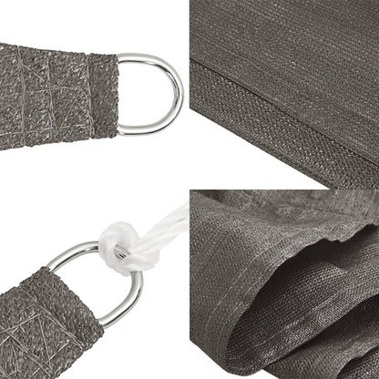 vidaXL Voile d'ombrage 160 g/m² Anthracite 5x6 m HDPE