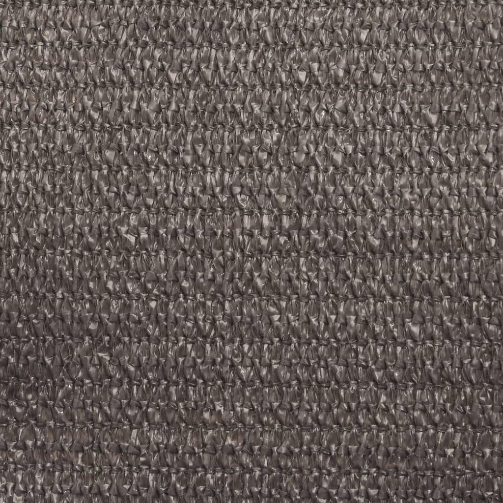 vidaXL Voile d'ombrage 160 g/m² Anthracite 5x6 m HDPE