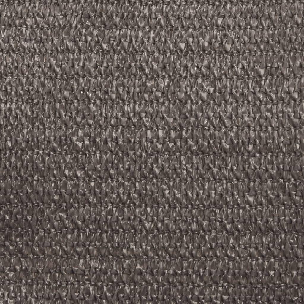 vidaXL Voile d'ombrage 160 g/m² anthracite 6x7 m HDPE