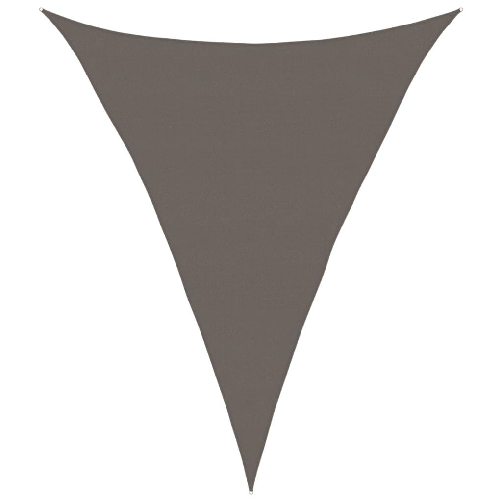 vidaXL Voile d'ombrage 160 g/m² anthracite 5x7x7 m en PEHD