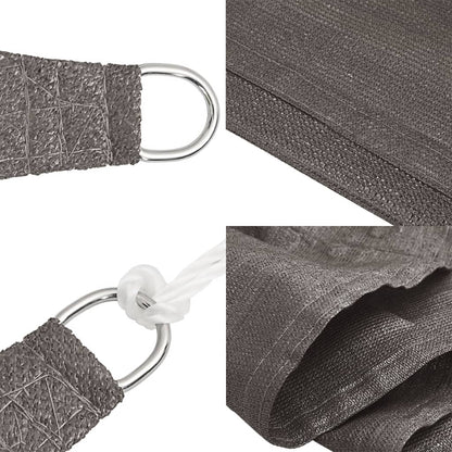 vidaXL Voile d'ombrage 160 g/m² anthracite 5x7x7 m en PEHD