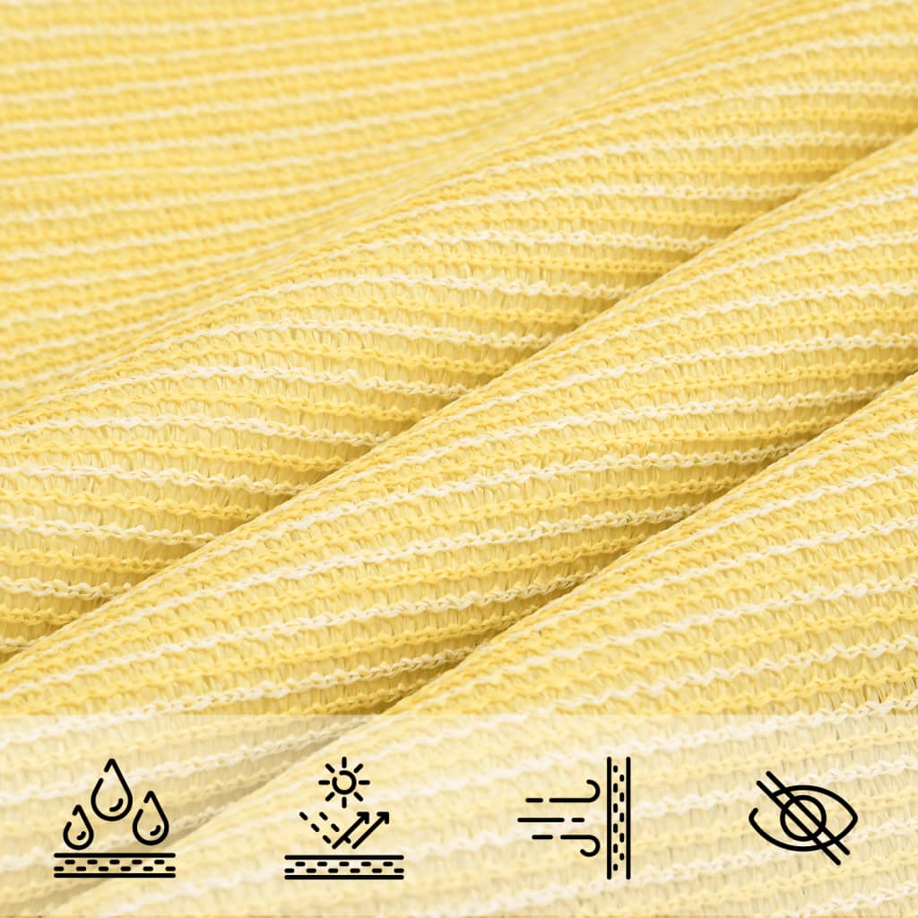 vidaXL Sonnensegel 160 g/m² Beige 7x7 m HDPE
