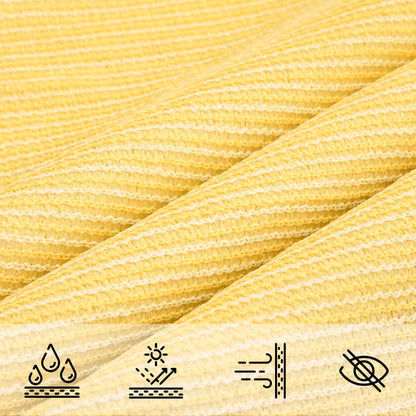 vidaXL Sonnensegel 160 g/m² Beige 7x7 m HDPE