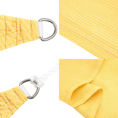 vidaXL Voile d'ombrage 160 g/m² Beige 3,5x3,5x4,9 m HDPE