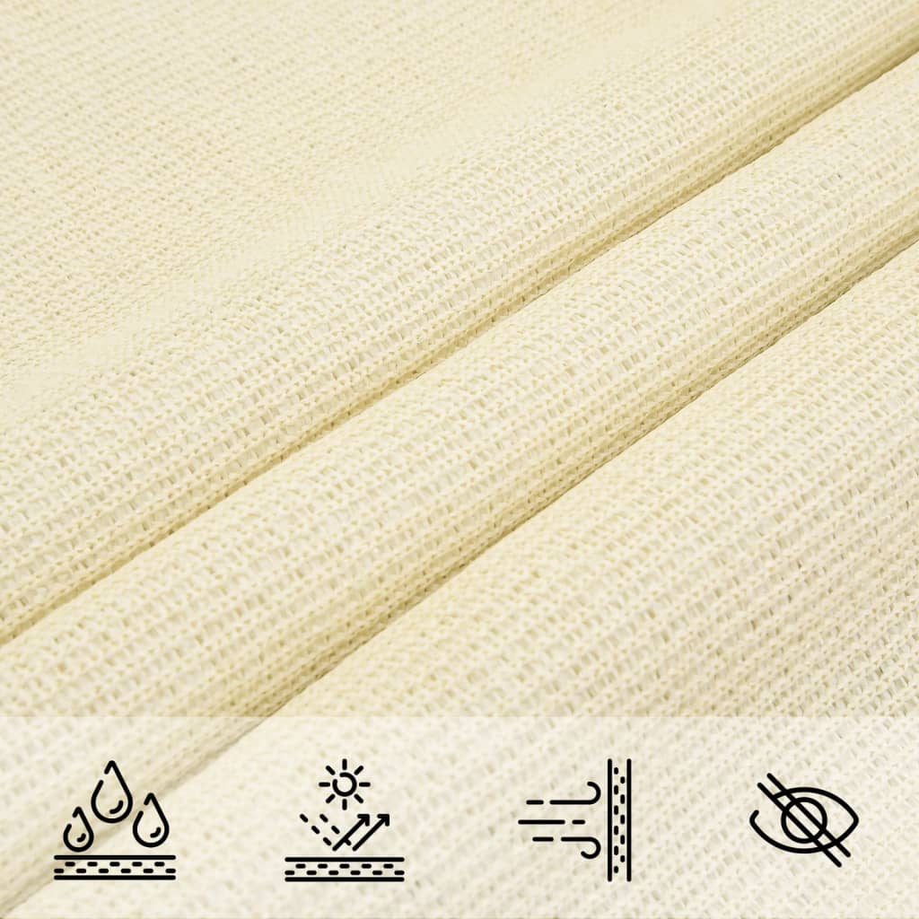 vidaXL Sonnensegel 160 g/m² Creme 4,5x4,5x4,5 m HDPE