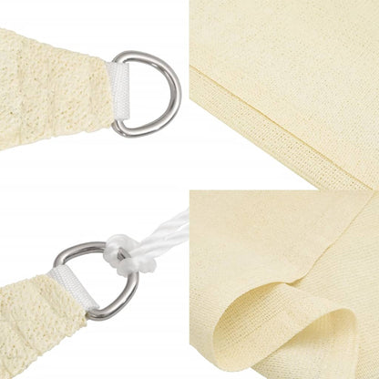 vidaXL Sonnensegel 160 g/m² Creme 4/5x4 m HDPE