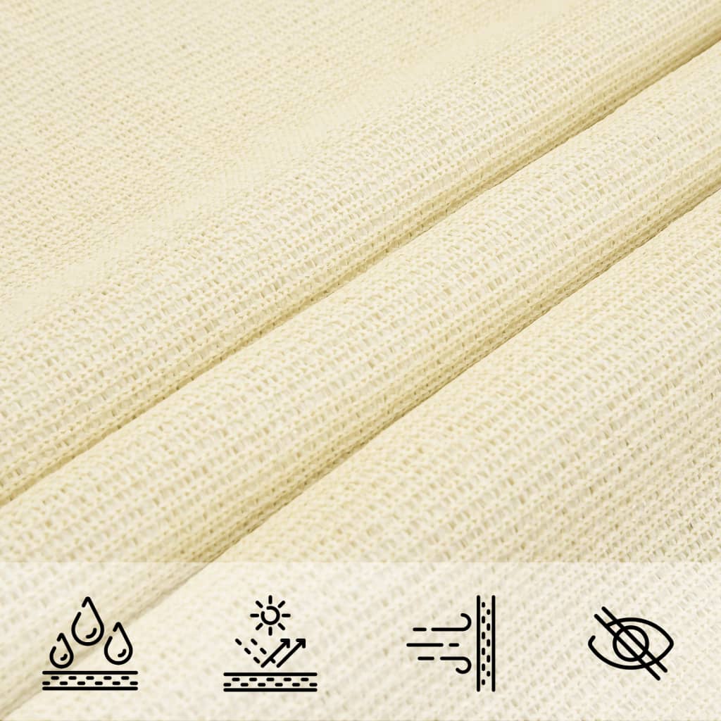 vidaXL Sonnensegel 160 g/m² Creme 4/5x4 m HDPE