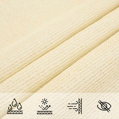 vidaXL Sonnensegel 160 g/m² Creme 4/5x4 m HDPE