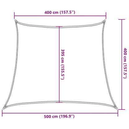 vidaXL Sonnensegel 160 g/m² Creme 4/5x4 m HDPE