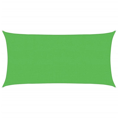 vidaXL Sonnensegel 160 g/m² Rechteckig Hellgrün 2x3,5 m HDPE
