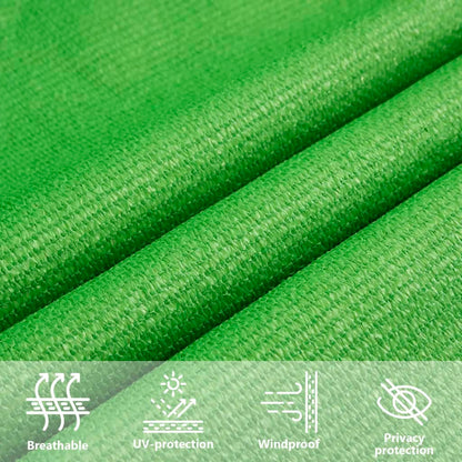vidaXL Sonnensegel 160 g/m² Rechteckig Hellgrün 2x3,5 m HDPE