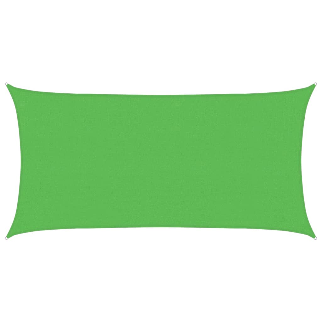 vidaXL Sonnensegel 160 g/m² Rechteckig Hellgrün 2,5x5 m HDPE