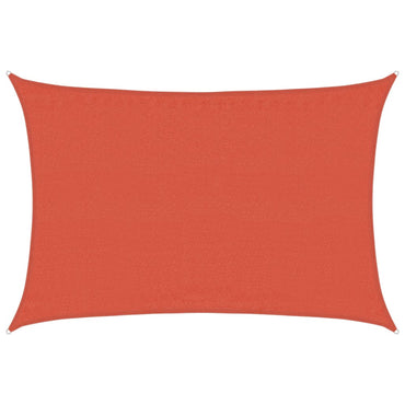 vidaXL Voile d'ombrage rectangulaire terracota 160 g/m² 3,5x4,5 m HDPE