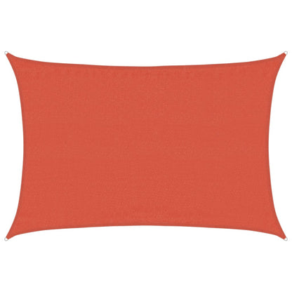 vidaXL Sonnensegel 160 g/m² Rechteckig Terrakottarot 3,5x4,5 m HDPE