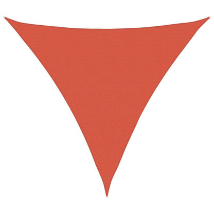 vidaXL Sonnensegel 160 g/m² Dreieckig Terrakottarot 5x5x5 m HDPE