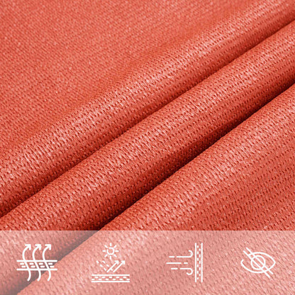 vidaXL Sonnensegel 160 g/m² Dreieckig Terrakottarot 5x5x5 m HDPE