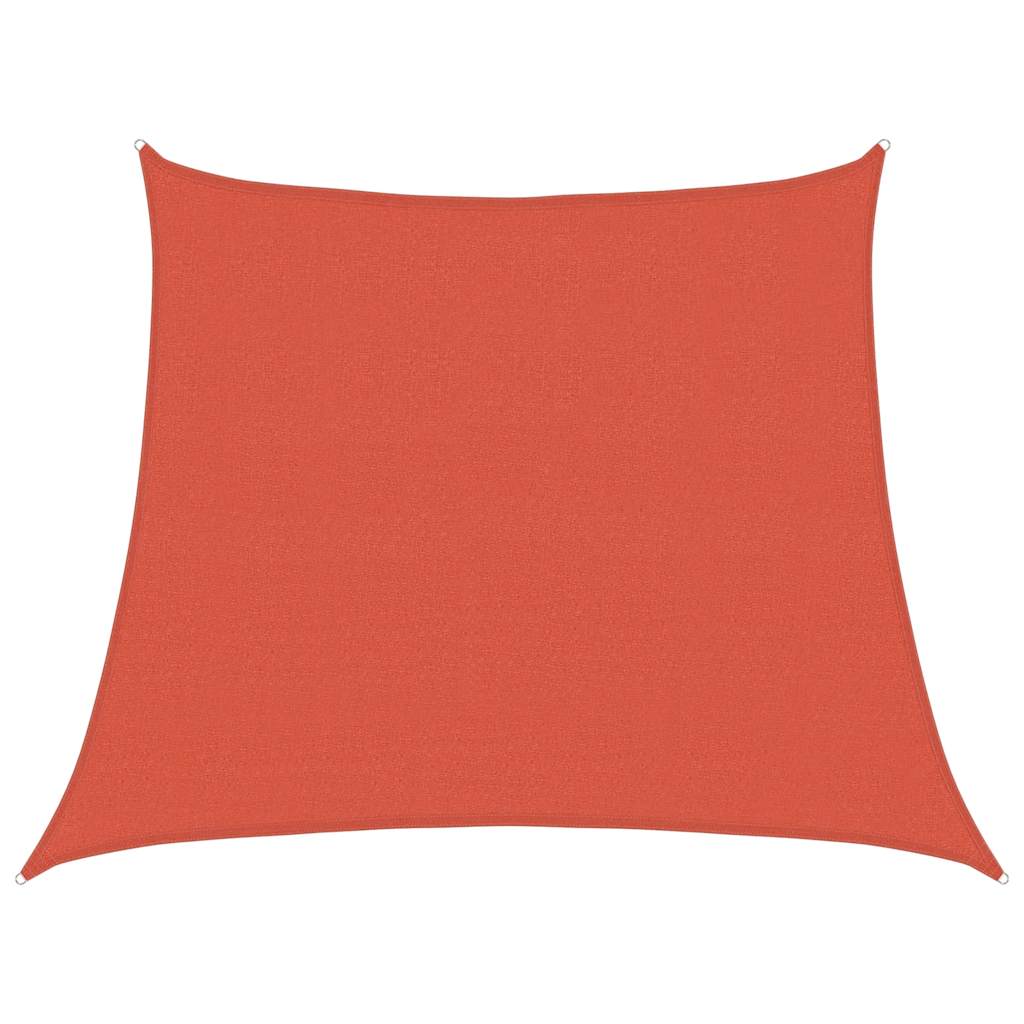 vidaXL Sonnensegel 160 g/m² Trapezform Terrakottarot 3/4x3 m HDPE