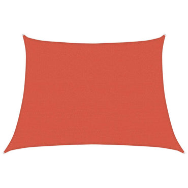 vidaXL Sonnensegel 160 g/m² Trapezform Terrakottarot 4/5x3 m HDPE
