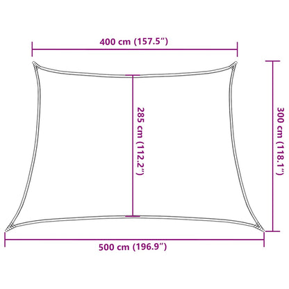 vidaXL Sonnensegel 160 g/m² Trapezform Terrakottarot 4/5x3 m HDPE