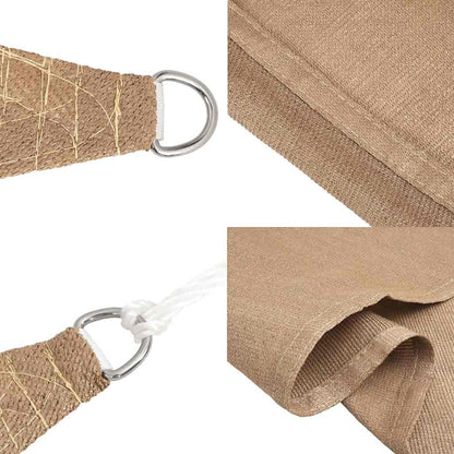 vidaXL Sonnensegel 160 g/m² Taupe 2,5x3 m HDPE