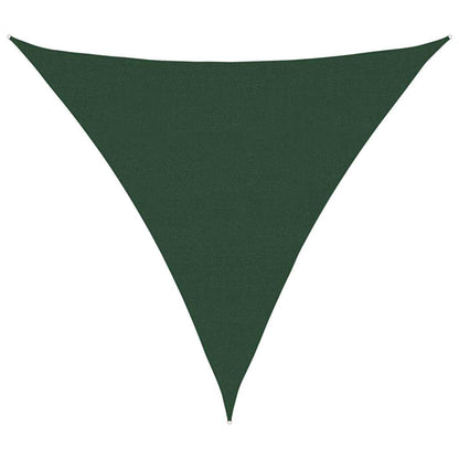 vidaXL Sonnensegel 160 g/m² Dreieckig Dunkelgrün 6x6x6 m HDPE