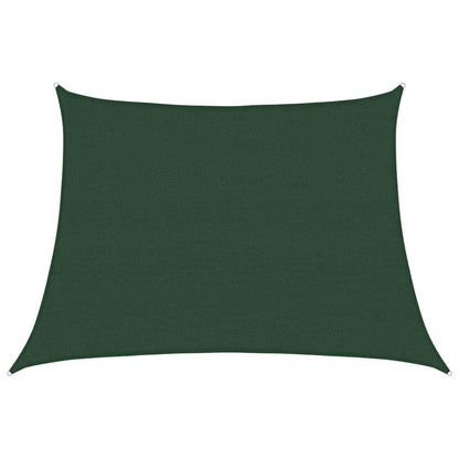 vidaXL Sonnensegel 160 g/m² Trapezform Dunkelgrün 4/5x3 m HDPE