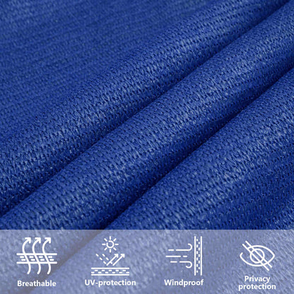 vidaXL Sonnensegel 160 g/m² Quadratisch Blau 7x7 m HDPE