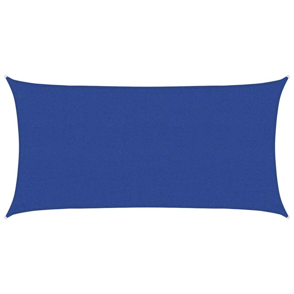vidaXL Sonnensegel 160 g/m² Rechteckig Blau 2,5x5 m HDPE