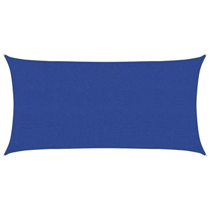 vidaXL Sonnensegel 160 g/m² Rechteckig Blau 2,5x5 m HDPE