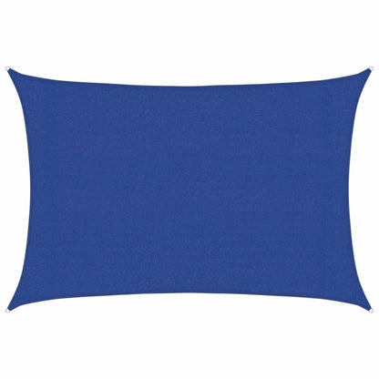 vidaXL Sonnensegel 160 g/m² Rechteckig Blau 3x4,5 m HDPE
