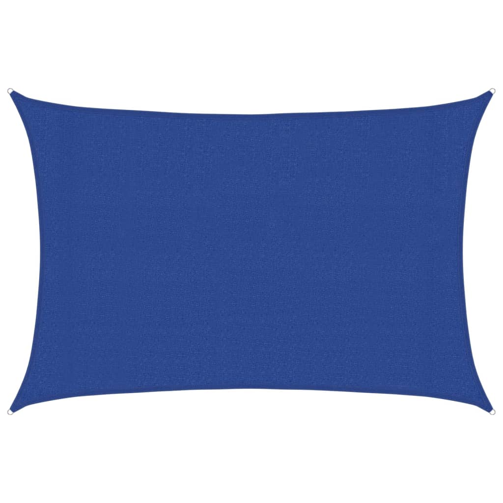 vidaXL Sonnensegel 160 g/m² Rechteckig Blau 3x5 m HDPE