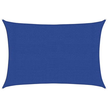 vidaXL Sonnensegel 160 g/m² Rechteckig Blau 3x5 m HDPE