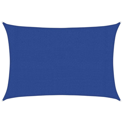 vidaXL Sonnensegel 160 g/m² Rechteckig Blau 3x5 m HDPE