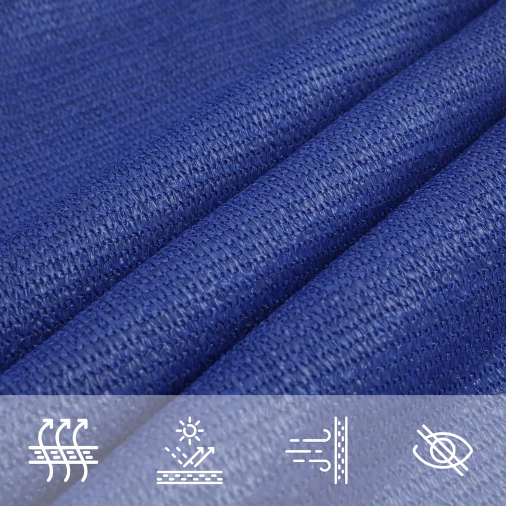 vidaXL Sonnensegel 160 g/m² Rechteckig Blau 3x5 m HDPE