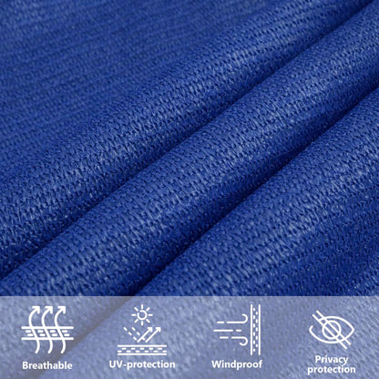 vidaXL Sonnensegel 160 g/m² Rechteckig Blau 3x5 m HDPE
