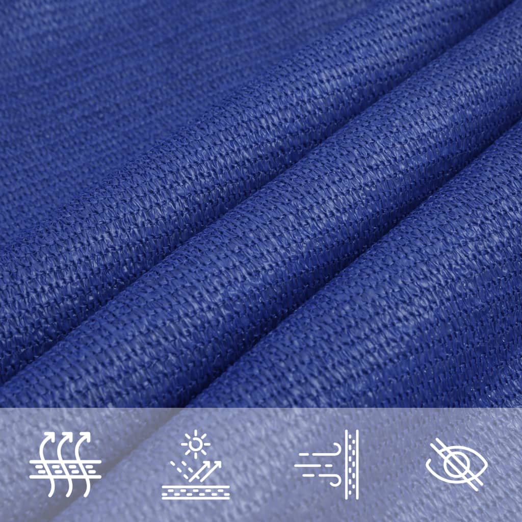 vidaXL Sonnensegel 160 g/m² Rechteckig Blau 3x6 m HDPE