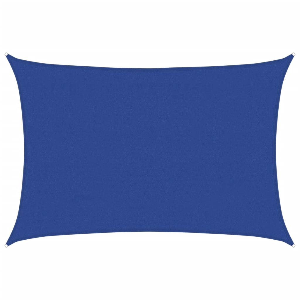 vidaXL Sonnensegel 160 g/m² Rechteckig Blau 4x5 m HDPE