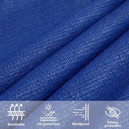 vidaXL Sonnensegel 160 g/m² Rechteckig Blau 4x5 m HDPE