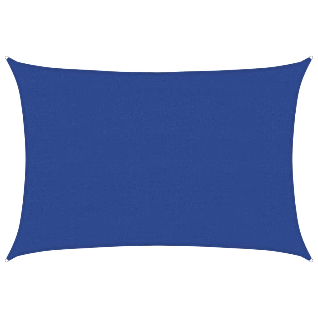 vidaXL Sonnensegel 160 g/m² Rechteckig Blau 4x6 m HDPE