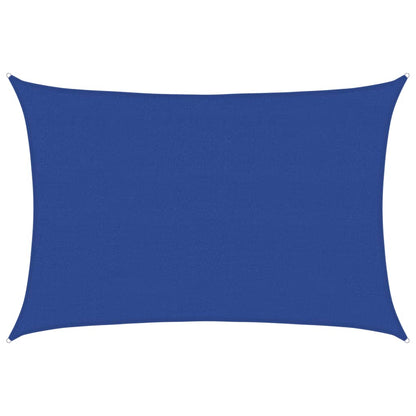vidaXL Sonnensegel 160 g/m² Rechteckig Blau 4x6 m HDPE